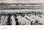 N� 298 - Praia de Banhos (1) - Editor F. A. Martins, Lisboa - Carimbo Postal 21NOV1907 - Dim. 138x90 mm - Col. A. Monge da Silva (cerca de 1905)
