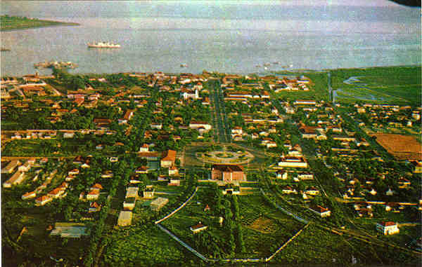 N.� 118 - Vista a�rea de Bissau - Ed. FOTO SERRA -  Dim.14x9cm - Col. Joaquim Jos� Martins Mendes (1973)