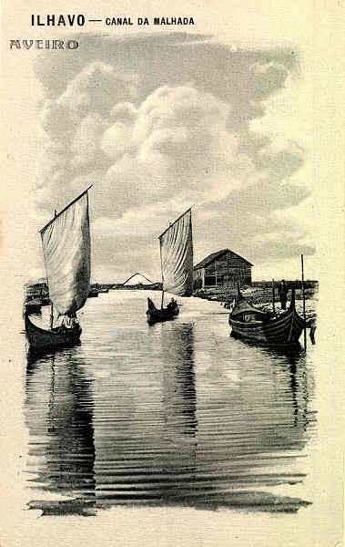 SN - ILHAVO Canal da Malhada Aveiro - Ed. de Victor Ferreira-Clich� de P. Namorado - SD - Dim. 8,6x13,8 cm. - Col. Paulo Neves.