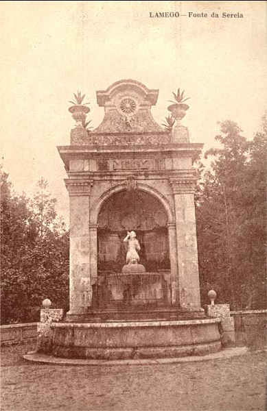 S/N - Lamego-Fonte da Sereia - Edi��o Manuel Queiroz - S/D - Dimens�es: 9,1x14,1 cm. - Col. Aur�lio Dinis Marta.