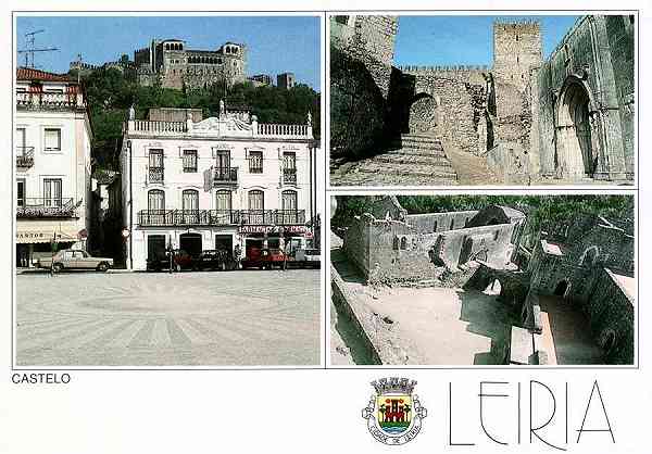 N.� 14 - LEIRIA-Portugal Castelo - Edi��o da Regi�o de Turismo de Leiria, Rota do Sol - Dimens�es: 15x10 cm. - Col. R. Gaspar.