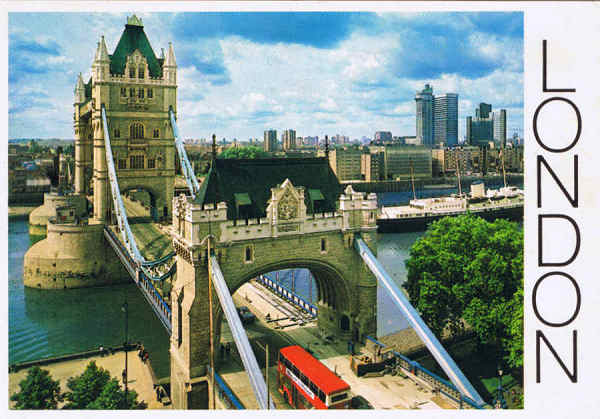 N.� A19 - LONDON - Tower Bridge. North Side - Ed. Thomas & Benacci Ltd. LONDON - Tel.(01)4032835 Printed in Italy RIALTO - SD - Dim. 14,7x10,3 cm - Col. Manuel B�ia (1986)