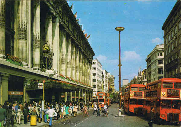 N.� L9 - LONDON - Oxford Street - Ed. Thomas & Benacci Ltd. LONDON - Tel.(01)4032835 Printed in Italy - SD - Dim. 15x10,5 cm - Col. Manuel B�ia (1986)