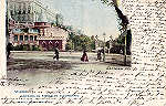 SN - Madrid. Entrada do Parque Afonso XIII - Edi��o an�nima - Dim. ??x?? cm - Circulado em 1900 - Col. Am�lcar Monge da Silva