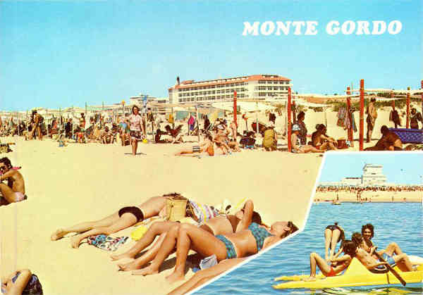 N.� 1367 - MONTE GORDO-Algarve - Edi��o C�MER, Trav. do Alecrim, 1; Telef. 328775, Lisboa - S/D - Dimens�es: 15x10,5 cm. - Col. HJCO (Circulado em 1974) 