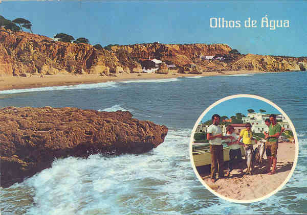 N� 1167 - OLHOS DE �GUA. Praia em 1975 - Edi��o COMER, Lisboa - Dim. 15x10,3 cm - Col. A. Monge da Silva