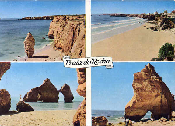 SN - PORTIM�O. Praia da Rocha - Edi��o da Casa Inglesa - SD - Dim. 14,9x10,7 - Circulado em 1964 - Col. A. Monge da Silva