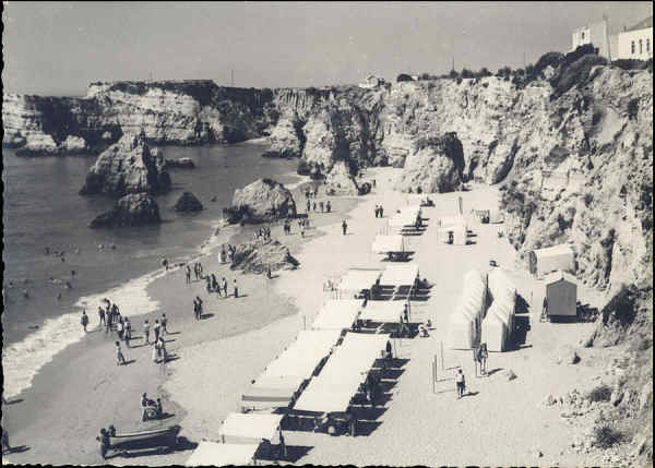 SN - PORTIM�O. Praia da Rocha - Edi��o Livraria Silva, Portim�o - SD - Dim. 14,5x10,3 cm - Circulado em 1962) - Col. A. Monge da Silva