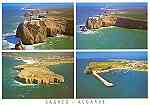N.� 94500 - Cabo de S. Vicente Sagres Algarve - Edi��o Vistal Foto de W. M�ller - S/D - Dimens�es: 15x10,3 cm. - Col. Gra�a Maia