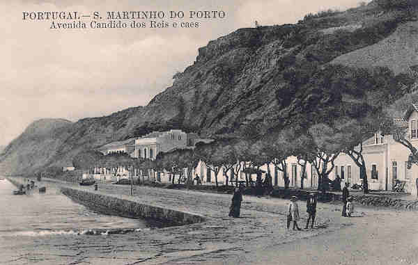SN - Portugal. S. Martinho do Porto. Avenida C�ndido dos Reis e Caes - Editor Alberto Malva - Dim.9x14 cm. - Col. M. Chaby