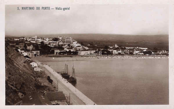 N� 7 - Portugal. S. Martinho do Porto. Vista geral - Edi��o Julio Mira Coelho - Dim.9x14 cm. - Col. M. Chaby