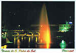 N.� 10 - TERMAS DE S. PEDRO DO SUL  Vista nocturna da fonte aqu�tica e Ponte sobre o Rio Vouga  Regi�o de Laf�es PORTUGAL - Ed. GRAFIPOST - Editores e Artes Gr�ficas, Lda. - Tel. 214 985 760 Edi��o IDALIVROS Termas de S. Pedro do Sul Tel. 232 71 29 78 - SD . Dim. 14,9x10,5 cm. - Col. Manuel B�ia (2010).