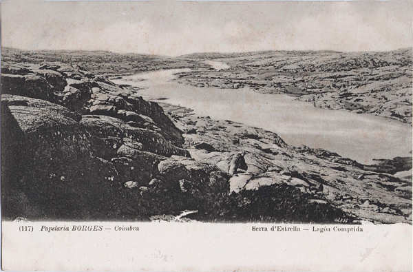 N� 117 - Serra da Estrela. Lagoa Comprida - Edi��o Papelaria Borges, Coimbra - Dim. 138x91 mm - Col. A. Monge da Silva (c. 1905)
