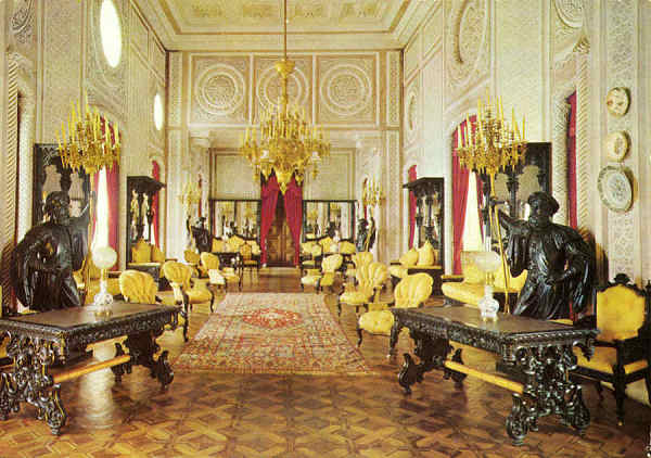 N.� 39 - SINTRA (Portugal) Pal�cio Nacional da Pena. Sal�o Nobre - Edi��o D�lia - S/D - Dimens�es: 15x10,5 cm. - Col. Manuel B�ia.