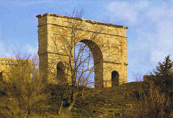 N.� 374 SORIA. Arco Romano. Medinaceli. - Ed.PAPEL PILUCA - Tel. 915 001 882 - S/D Dim. 14,9x10,4 cm - Col. Manuel B�ia (2009).