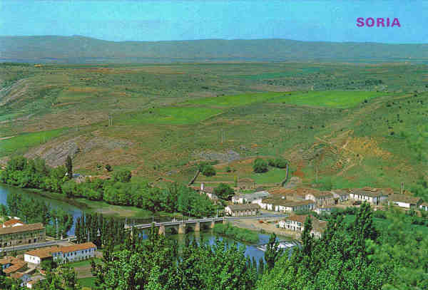 N.� 616 - SORIA. Paisaje del Rio Duero - Ediciones PARIS-J.M. - Zaragoza - S/D - Dim. 14,9x10,4 cm. - Col. Manuel B�ia (2009).