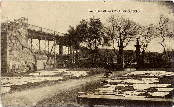 SN - Viana do Castelo - Ponte Metalica - Editor n�o indicado - SD - Dim. 14x8,6 cm - Col. M. Soares Lopes