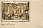 SN - VIDAGO-SALA DE UM APPARTEMENT - Edi��o da Sociedade de Vidago & Pedras Salgadas, com sede no Porto, na Rua da Cancella Velha N� 29 - Impress�o: Caldevilla-Grafica, Porto - SD -  Dim. 9x14 cm. - Col. Jaime da Silva (Circulado em 1923).