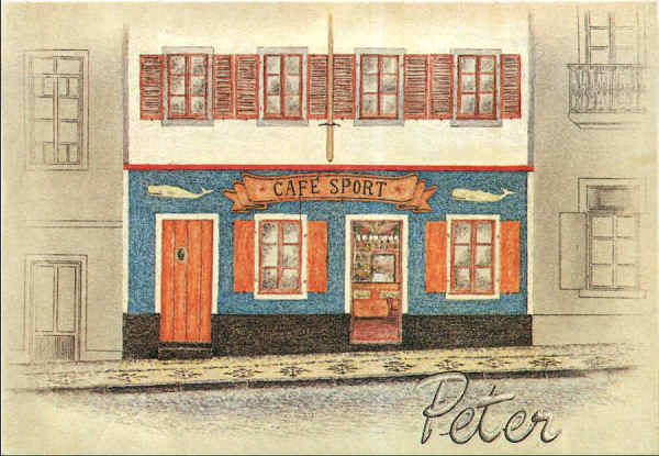 SN - Caf� Sport. �A �nica maneira de ter um amigo � ser um amigo� - Ed. Caf� Sport, 9900, Horata, Faial, A�ores - Dim. ??,?x??,? cm - Col. A. Monge da Silva