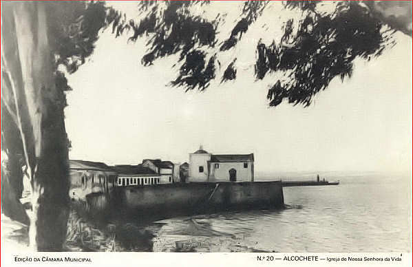 N� 20 - ALCOCHETE. Igreja de Nossa Senhora da Vida - Edi��o da C�mara Municipal de Alcochete (1993) - Dim. 14x9,1 cm - Col. Am�lcar Monge da Silva
