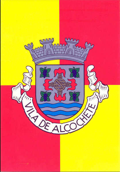 N� 1 - ALCOCHETE. Armas da Vila - Edi��o da C�mara Municipal de Alcochete (1993) - Dim. 14x9,1 cm - Col. Am�lcar Monge da Silva