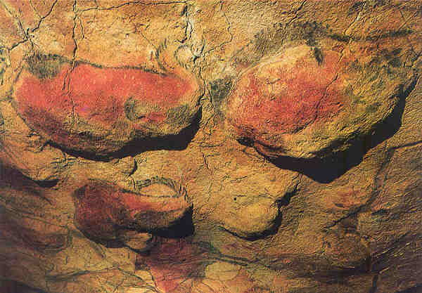 N� 1 - Vista parcial. Sala de pinturas. Santilhana del Mar, Altamira (2) - Dim. 15,1x10,6 cm - Col. Am�lcar Monge da Silva