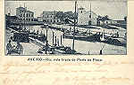 S/N - AVEIRO - Ria, vista tirada da Ponte da Pra�a - Aveiro, Typ. Minerva Central - 1903 - Dim. 14,2x9 cm. - Col. �nio Semedo (Circulado em 1903).