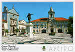 N.� 4 - AVEIRO C�mara Municipal Est�tua de Jos� Est�v�o Igreja da Miseric�rdia - Ed. Artes Gr�ficas - SD - Dim 15x10,5 cm - Col. M�rio Silva.