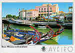 N.� 22 AVEIRO Barcos Moliceiros no Canal Central - Ed. Artes Gr�ficas - SD - Dim. 15x10,5cm - Col. M�rio Silva.
