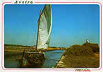 N.� 3008 - AVEIRO Barco na Ria - Ed. �ncora - SD - Dim 15x10,5 cm - Col. M�rio Silva.