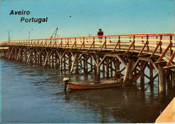 N.� 823 - AVEIRO  - Portugal Ponte para a Barra - Ed. Supercolor - Dimens�es: 14.8x10,4 cm - Col. M�rio Silva.