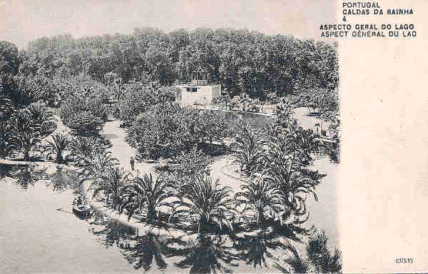N� 4 - Portugal. Caldas da Rainha. Aspecto Geral do Lago - Editor Paulo Em�dio Guedes e Saraiva (Editado em 1903) - Dim. 9x14 cm. - Col. M. Chaby