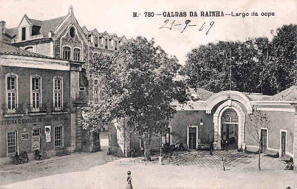 N� 780 - Portugal. Caldas da Rainha. Largo da Copa - Editor Alberto Malva - Editado em 1908 - Dim. 9x14 cm. - Col. M. Chaby