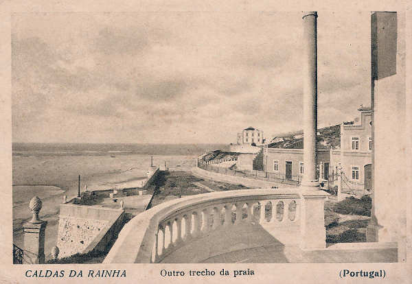 SN - Portugal. Caldas da Rainha. Foz do Arelho. Outro trecho da praia - Editor Comiss�o de Turismo - Editado em 1934 - Dim.  10x14,5 cm - Col. Diamantino Fernandes
