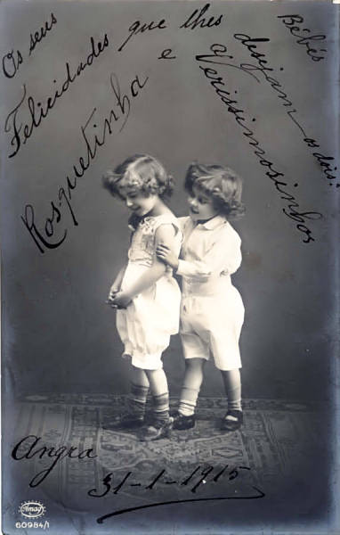 S�rie 60984/1 - Edi��o Albercht & Meister, Berlin - Circulado em 1915 - Dim. 13,4x8,5 cm - Col. Am�lcar Monge da Silva