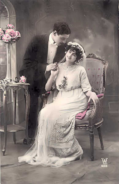 S�rie 6085 - Editor WA, Paris - Dim. 13,6x8,8 cm - Col. Am�lcar Monge da Silva (cerca de 1910)