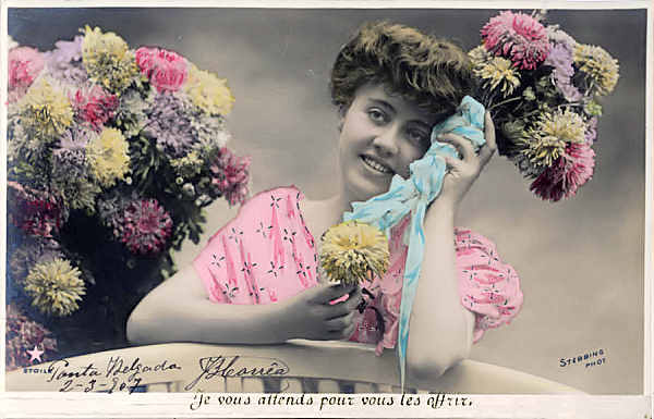 S�rie 1117 - Edi��o Cartes Postales �toile, Fran�a - Circulado em 1907 - Dim. 13,9x8,9 cm - Col. Am�lcar Monge da Silva