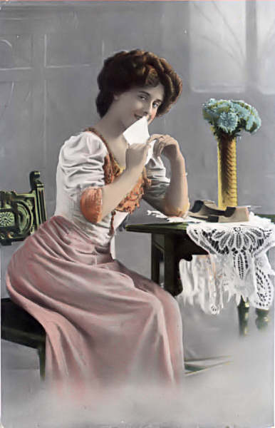 S�rie 1345-2 - Edi��o an�nima - Din. 13,6x8,7 cm - Col. Am�lcar Monge da Silva (cerca de 1910)