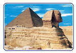 SN - Giz�, A Grande Esfinge e as Pir�mides de Keops - Dim. 15,7 x 11,1 cm - Edi��o El Faraana Advertising & Printing - Col. Am�lcar Monge da Silva (2005)