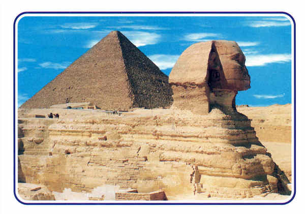 SN - Giz�, A Grande Esfinge e as Pir�mides de Keops - Dim. 15,7 x 11,1 cm - Edi��o El Faraana Advertising & Printing - Col. Am�lcar Monge da Silva (2005)