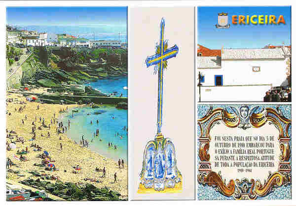 N.� ERC-0014 - ERICEIRA Praia dos Pescadores. Capela de St�. Ant�nio. Costa de Lisboa PORTUGAL - Ed. ATLANTICPOST - Publicidade e Artes Gr�ficas, Lda - Tel. 214 342 080 -  S/D - Dim: 15x10,5 cm. - Col. Manuel B�ia (2009).