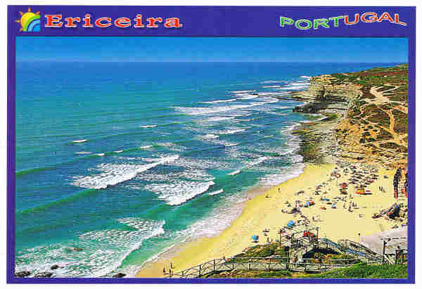 N.� 9 - ERICEIRA Praia Ribeira d'Ilhas. Costa de Lisboa PORTUGAL - Ed. ATLANTICPOST Exclusivo "Papelaria Jo�o" Telef.: 261 863 558 - S/D - Dim. 15x10,5 cm. - Col. Manuel B�ia (2009).