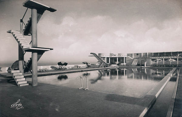 SN - Portugal. Granja (Vila Nova de Gaia). Piscina da Praia da Granja - Cliche Alv�o - Dim. 14x9 cm. - Col. M. Chaby