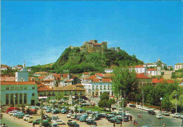 N.� 116 - LEIRIA - Vista do Castelo - Ed. L.U.L. - SD - Dim. 15x10,5 cm - Col. F�tima B�ia (D�cada de 1960).