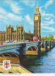 N.� 124 C - LONDON - BIG BEN. - Ed. CAPITAL SOUVENIRS (London) Ltd. 8 Shorts Gardens WC2 836 2572/2382 Printed by United Artists Ltd. Israel. Published by I.V.P.Ltd. London. - SD - Dim. 10,5x14,6 cm - Col. Manuel B�ia (1986)
