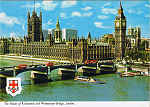 N.� 126-C - LONDON - THE HOUSES OF PARLIAMENT AND WESTMINSTER BRIDGE - Ed. CAPITAL SOUVENIRS (London) Ltd. 8 Shorts Gardens WC2 836 2572/2382 Printed by United Artists Ltd. Israel. Published by I.V.P.Ltd. London. - SD - Dim. 14,6x10,5 cm - Col. Manuel B�ia (1986)