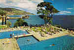 MD 118 - MADEIRA Piscina do Hotel Reid's - Ed. Hans Huber KG Agente no Funchal: F. Ribeiro, Rua Nova de S. Pedro, 27, telef. 23930 - SD - Dim. 14,8x10,4 cm. - Col. F�tima e Manuel B�ia (1975).