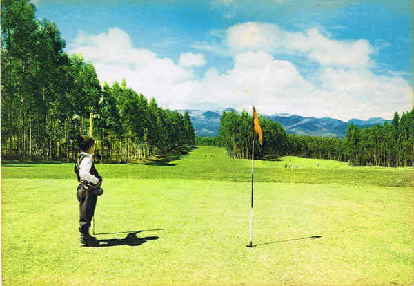 N.� 41 - MADEIRA Club de golf do Santo da Serra - Ed. PERESTRELLOS-PHOTOGRAFOS Impresso da Su�cia - SD - Dim. 14,8x10,4 cm. - Col. Manuel e F�tima B�ia (1975).