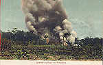 N� 4652 - Queima de Ro�a - Dim. 14x8,9 cm - Edi��o Photographia Allem�, Man�os - Col. Am�lcar Monge da Silva (cerca de 1900)