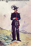 N� 140-16 - Ajudante de Ordens dos Marechais do Ex�rcito, 1856 - Aguarela do Cor. Ribeiro Artur - Edi��o Jornal do Ex�rcito, 1985 - Dim. 15x10,3 cm - Col. A. Monge da Silva